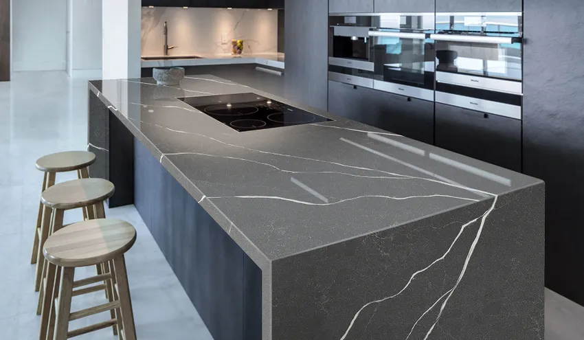 Кварцевый агломерат Grey Marquina
